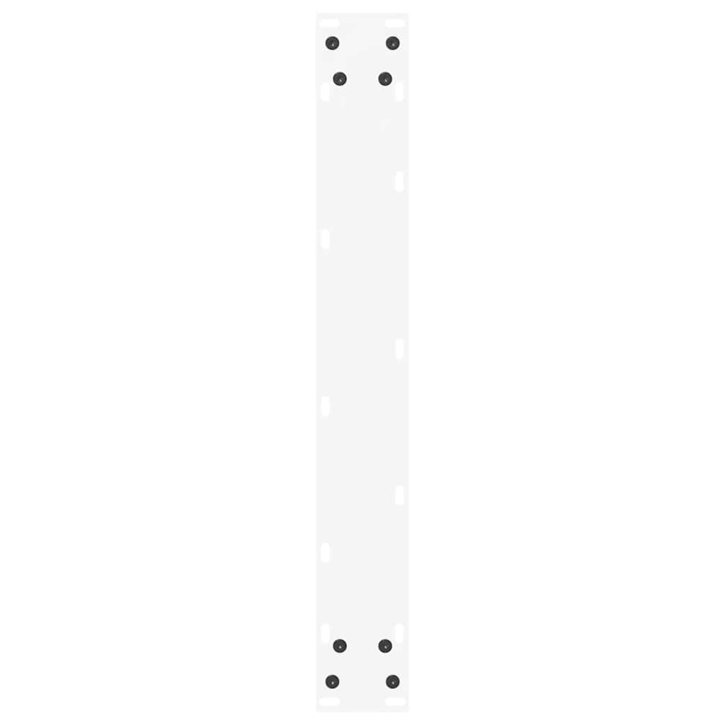 vidaXL Dining Table Legs U-Shaped 2 pcs White 70x(72-73) cm Steel