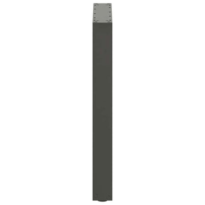 vidaXL Dining Table Legs U-Shaped 2 pcs Anthracite 70x(72-73) cm Steel