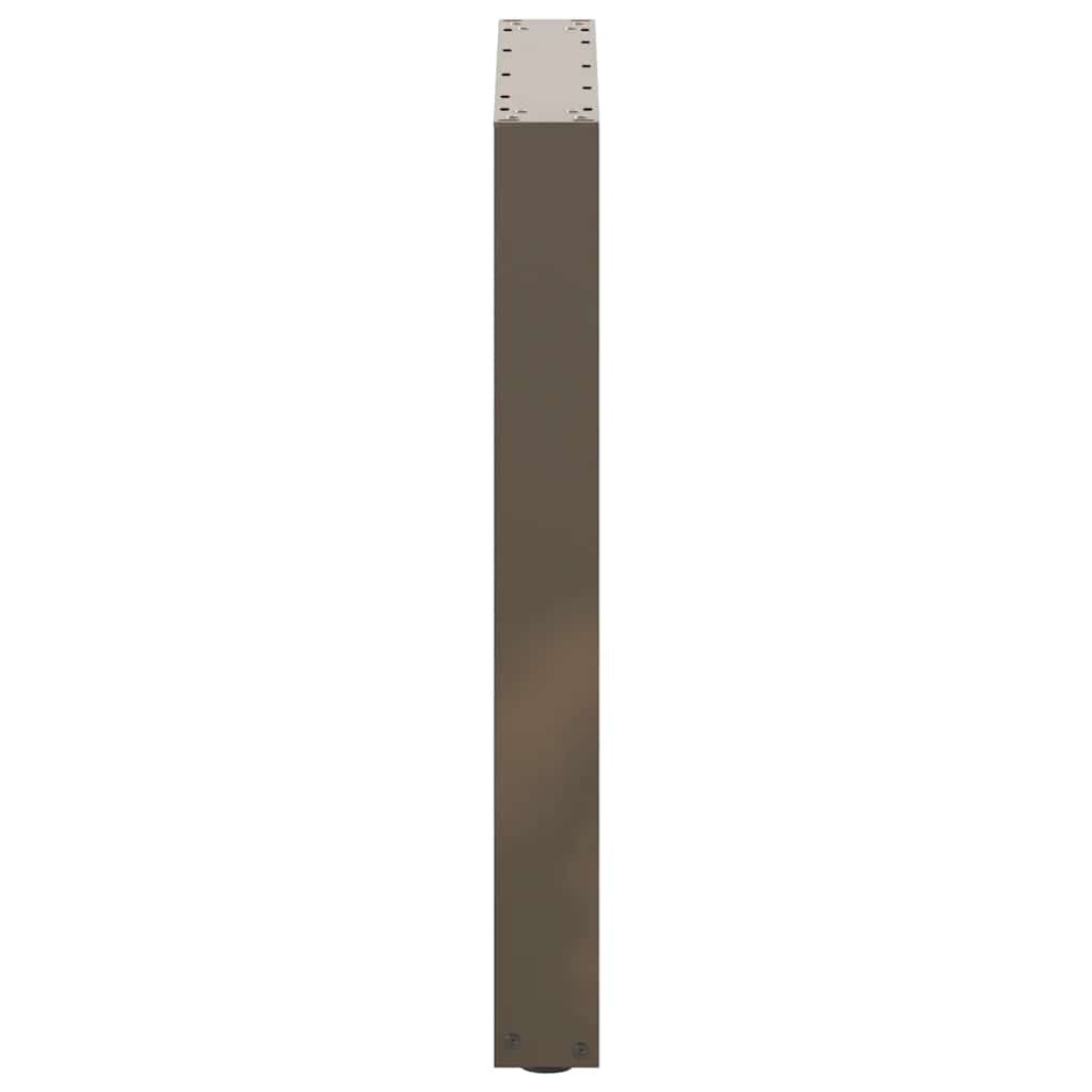 vidaXL Dining Table Legs U-Shaped 2 pcs Natural Steel 70x(72-73) cm Steel