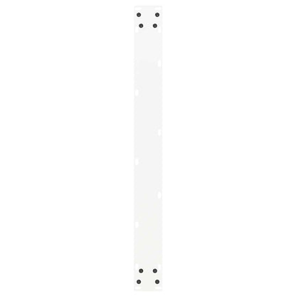 vidaXL Dining Table Legs U-Shaped 2 pcs White 80x(72-73) cm Steel