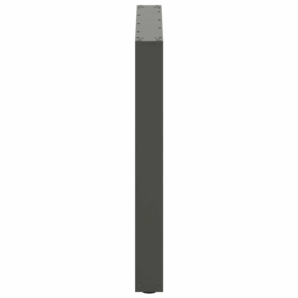 vidaXL Dining Table Legs U-Shaped 2 pcs Anthracite 80x(72-73) cm Steel