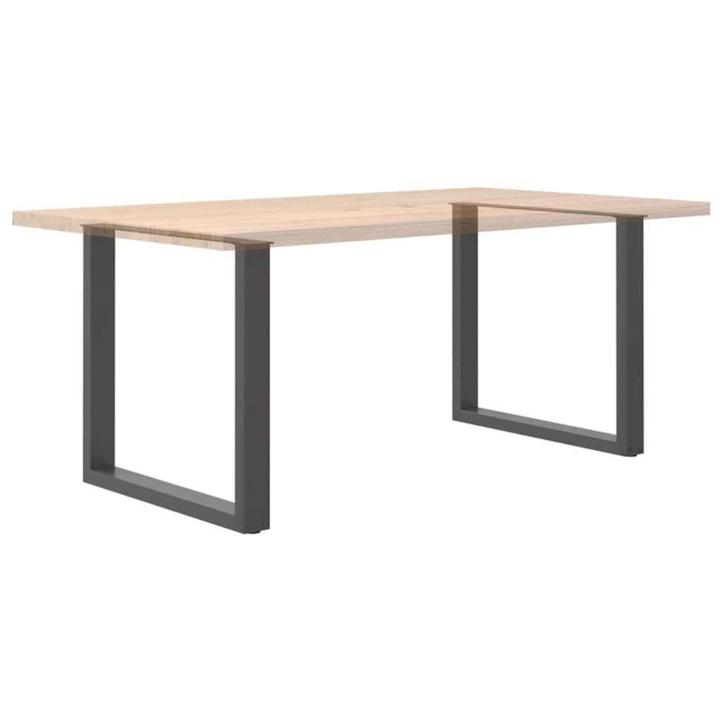 vidaXL Dining Table Legs U-Shaped 2 pcs Anthracite 80x(72-73) cm Steel