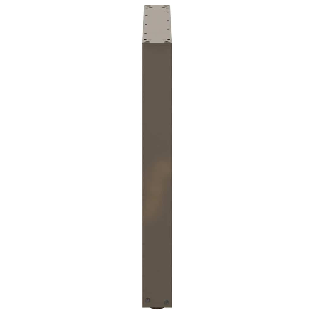 vidaXL Dining Table Legs U-Shaped 2 pcs Natural Steel 80x(72-73) cm Steel