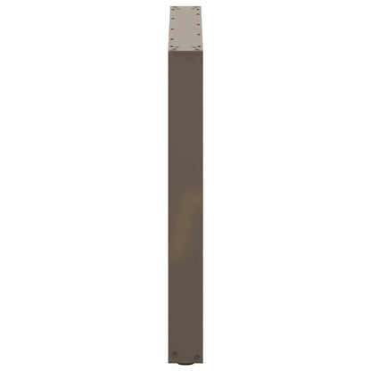 vidaXL Dining Table Legs U-Shaped 2 pcs Natural Steel 80x(72-73) cm Steel