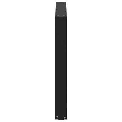 vidaXL Dining Table Legs U-Shaped 2 pcs Black 90x(72-73) cm Steel