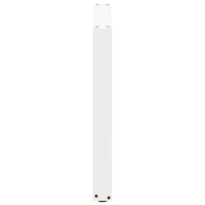 vidaXL Dining Table Legs U-Shaped 2 pcs White 90x(72-73) cm Steel