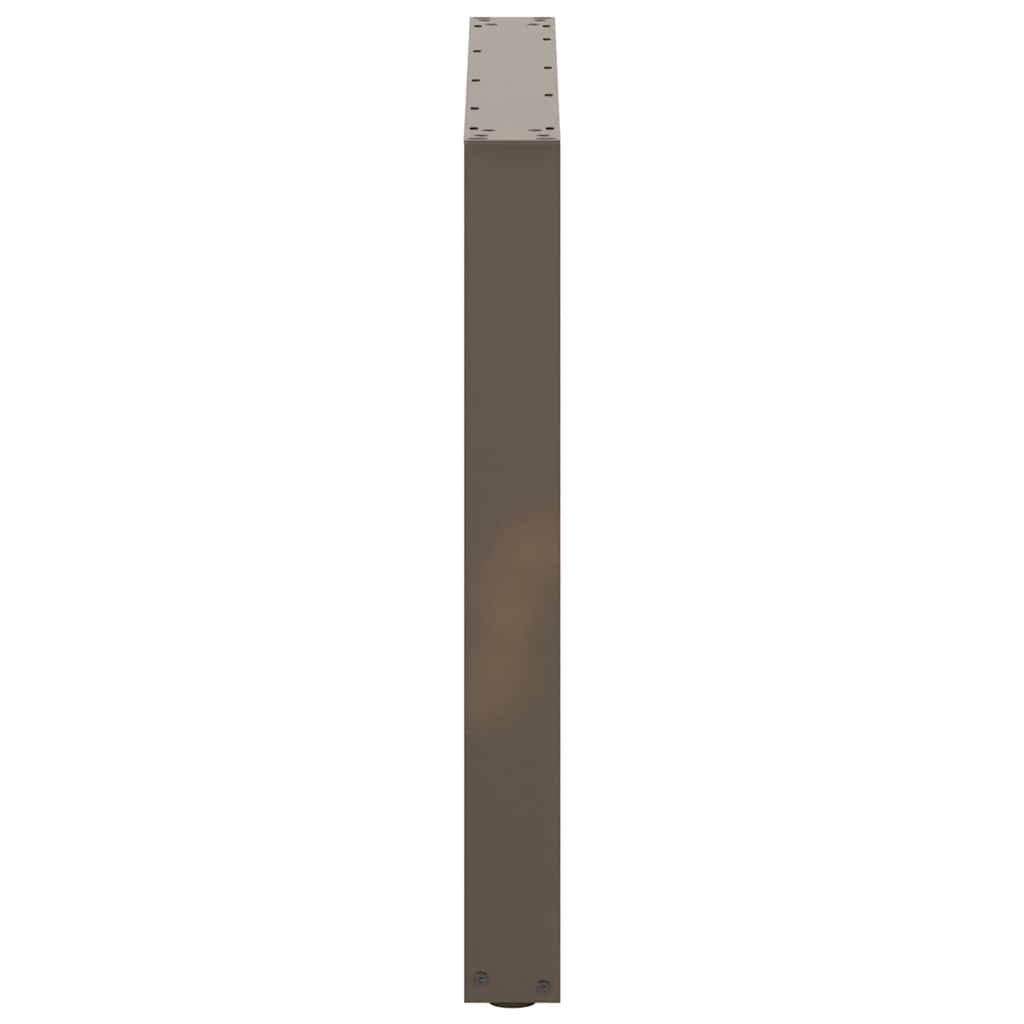vidaXL Dining Table Legs U-Shaped 2 pcs Natural Steel 90x(72-73) cm Steel