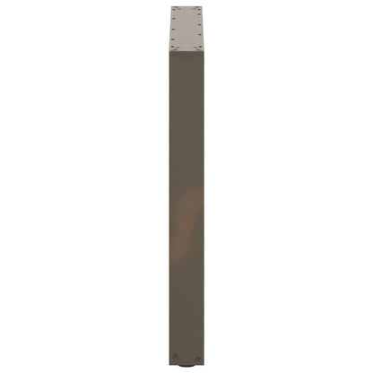 vidaXL Dining Table Legs U-Shaped 2 pcs Natural Steel 90x(72-73) cm Steel