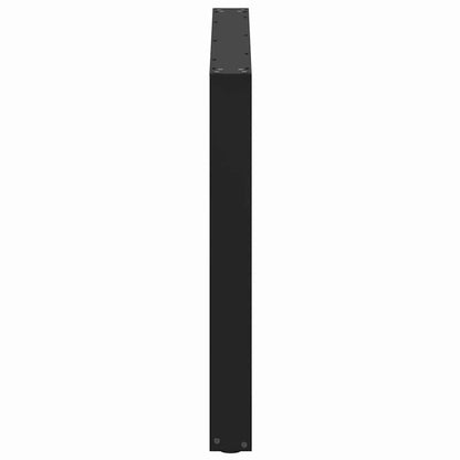 vidaXL Dining Table Legs U-Shaped 2 pcs Black 100x(72-73) cm Steel
