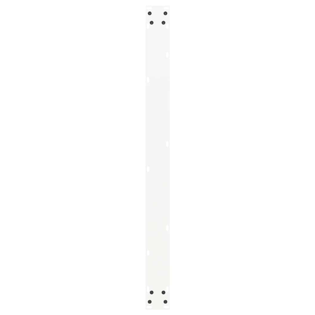 vidaXL Dining Table Legs U-Shaped 2 pcs White 100x(72-73) cm Steel