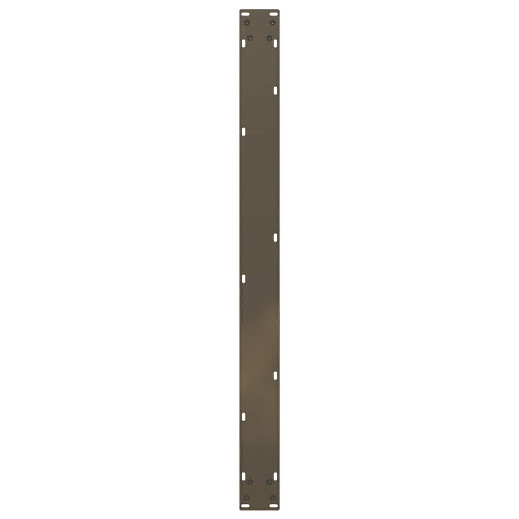vidaXL Dining Table Legs U-Shaped 2 pcs Natural Steel 100x(72-73) cm Steel