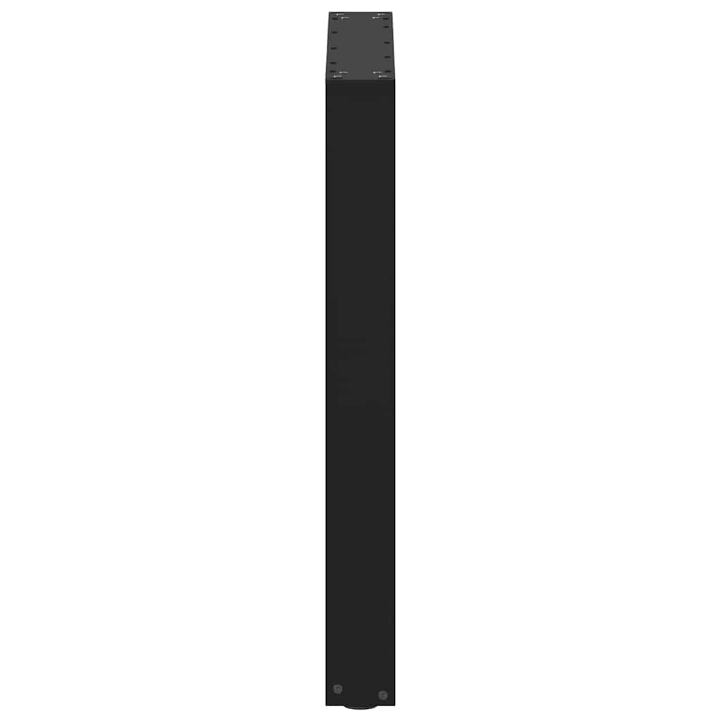 vidaXL Dining Table Legs U-Shaped 3 pcs Black 70x(72-73) cm Steel
