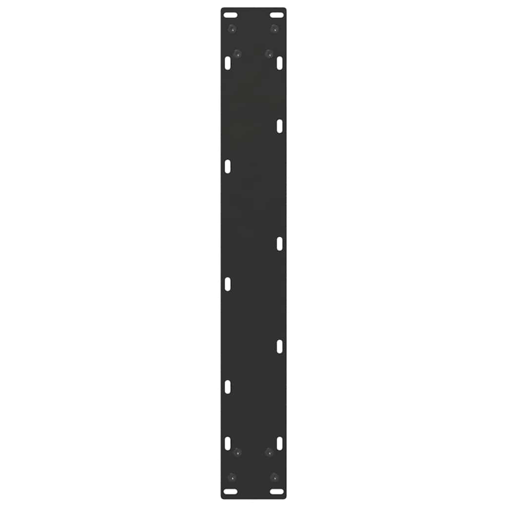 vidaXL Dining Table Legs U-Shaped 3 pcs Black 70x(72-73) cm Steel