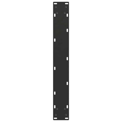 vidaXL Dining Table Legs U-Shaped 3 pcs Black 70x(72-73) cm Steel