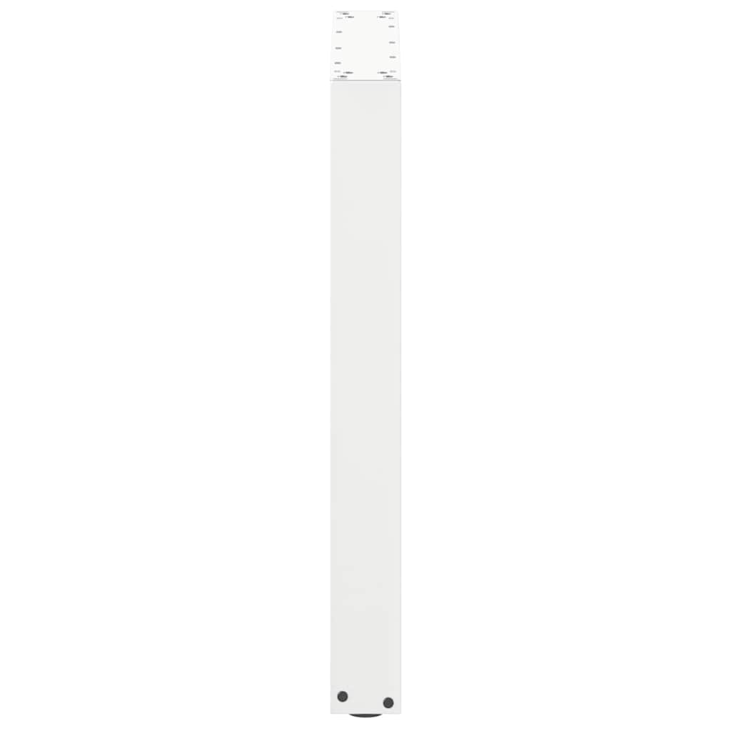 vidaXL Dining Table Legs U-Shaped 3 pcs White 70x(72-73) cm Steel