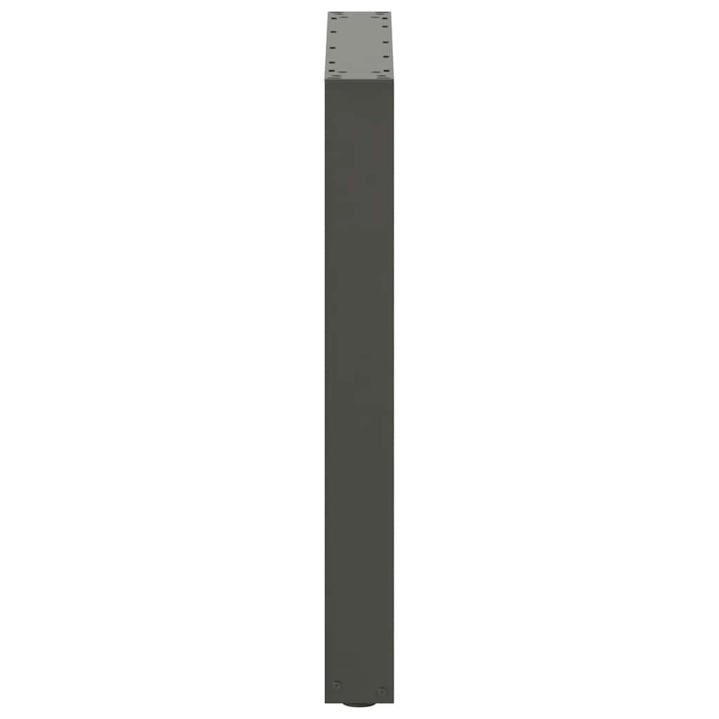 vidaXL Dining Table Legs U-Shaped 3 pcs Anthracite 70x(72-73) cm Steel
