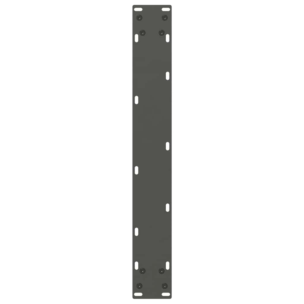 vidaXL Dining Table Legs U-Shaped 3 pcs Anthracite 70x(72-73) cm Steel