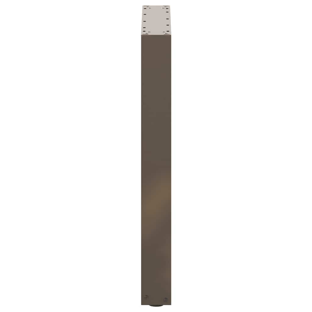 vidaXL Dining Table Legs U-Shaped 3 pcs Natural Steel 70x(72-73) cm Steel