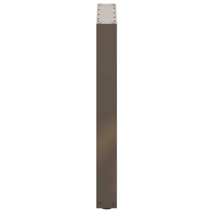 vidaXL Dining Table Legs U-Shaped 3 pcs Natural Steel 70x(72-73) cm Steel