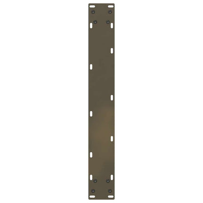 vidaXL Dining Table Legs U-Shaped 3 pcs Natural Steel 70x(72-73) cm Steel
