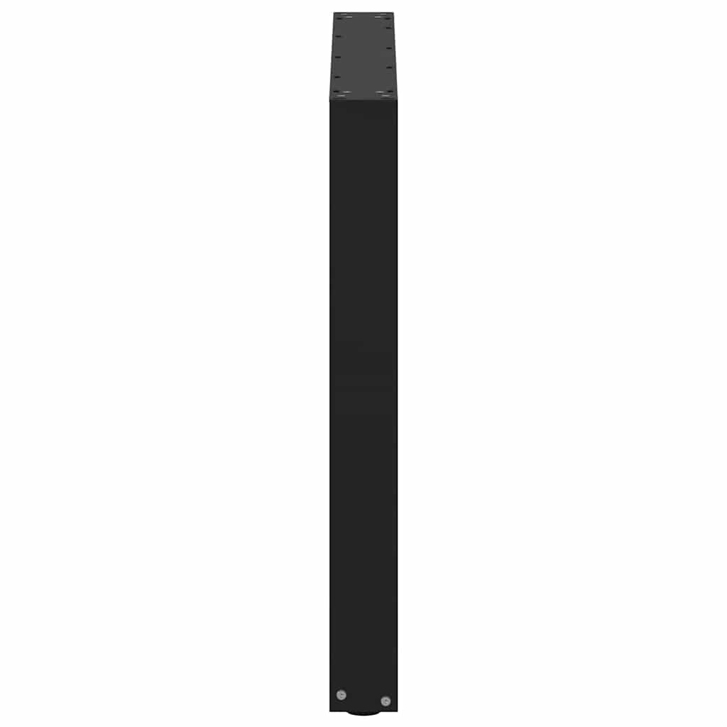 vidaXL Dining Table Legs U-Shaped 3 pcs Black 80x(72-73) cm Steel