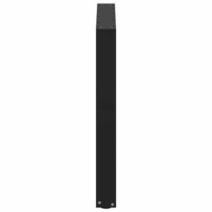 vidaXL Dining Table Legs U-Shaped 3 pcs Black 80x(72-73) cm Steel