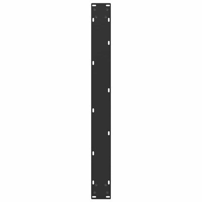 vidaXL Dining Table Legs U-Shaped 3 pcs Black 80x(72-73) cm Steel