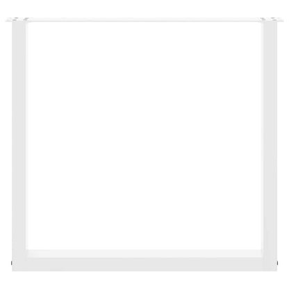 vidaXL Dining Table Legs U-Shaped 3 pcs White 80x(72-73) cm Steel