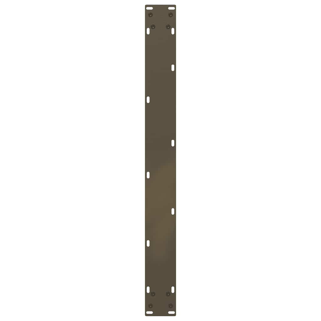 vidaXL Dining Table Legs U-Shaped 3 pcs Natural Steel 80x(72-73) cm Steel