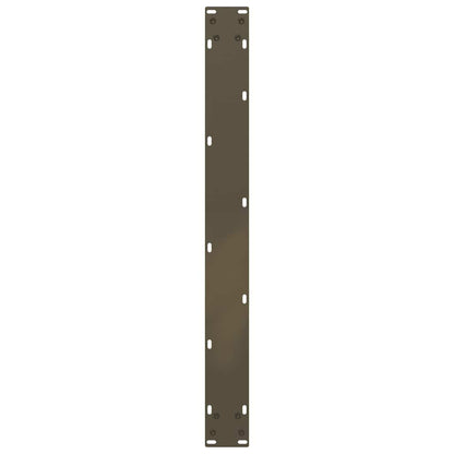 vidaXL Dining Table Legs U-Shaped 3 pcs Natural Steel 80x(72-73) cm Steel
