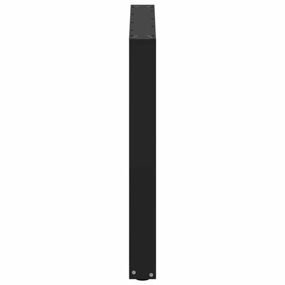 vidaXL Dining Table Legs U-Shaped 3 pcs Black 90x(72-73) cm Steel
