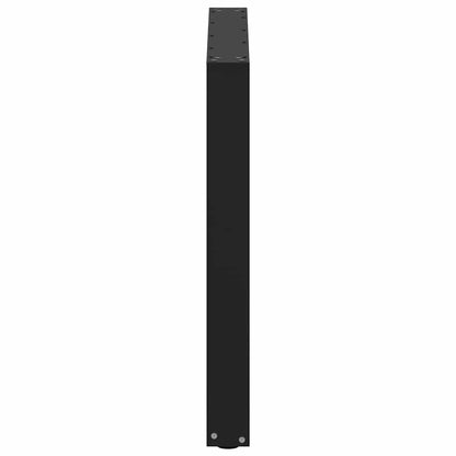 vidaXL Dining Table Legs U-Shaped 3 pcs Black 90x(72-73) cm Steel