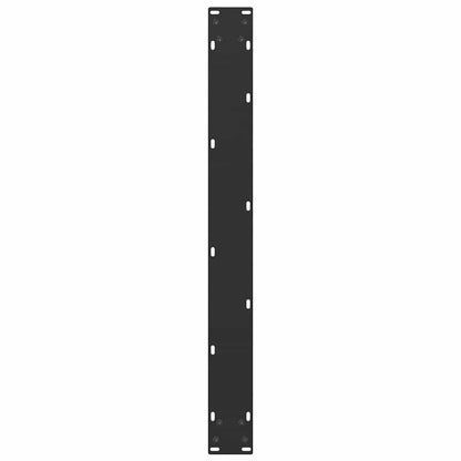 vidaXL Dining Table Legs U-Shaped 3 pcs Black 90x(72-73) cm Steel