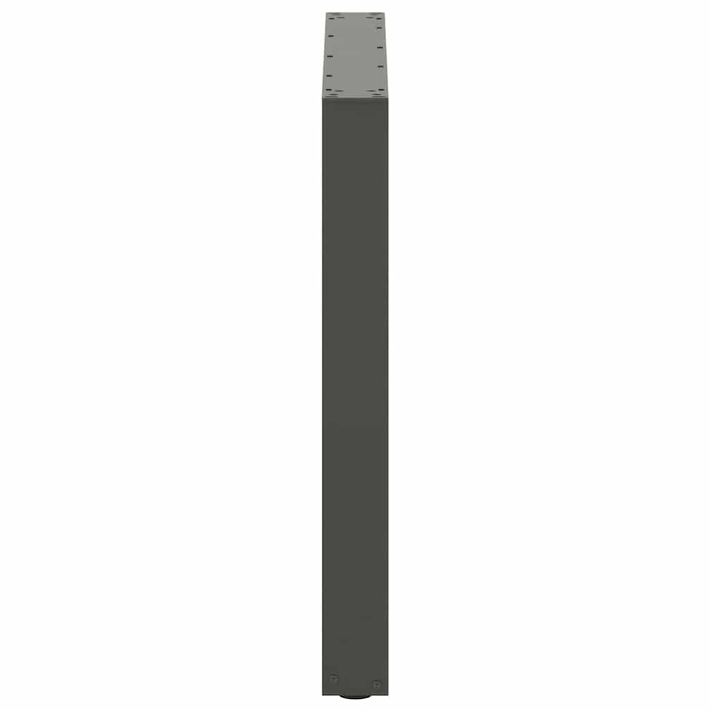 vidaXL Dining Table Legs U-Shaped 3 pcs Anthracite 90x(72-73) cm Steel