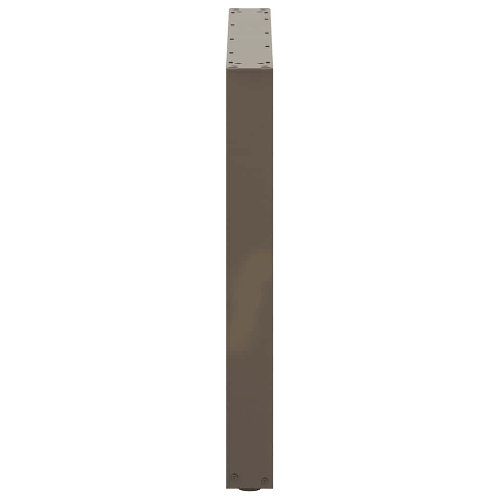 vidaXL Dining Table Legs U-Shaped 3 pcs Natural Steel 90x(72-73) cm Steel