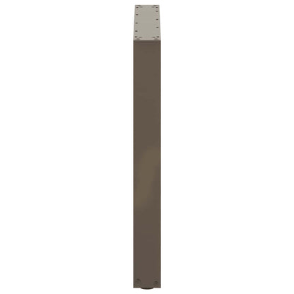 vidaXL Dining Table Legs U-Shaped 3 pcs Natural Steel 90x(72-73) cm Steel