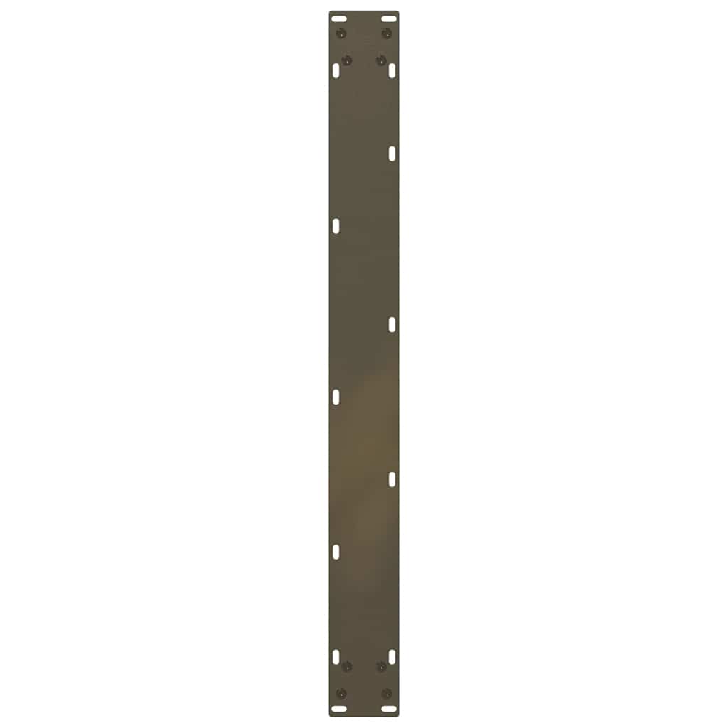 vidaXL Dining Table Legs U-Shaped 3 pcs Natural Steel 90x(72-73) cm Steel