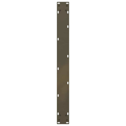 vidaXL Dining Table Legs U-Shaped 3 pcs Natural Steel 90x(72-73) cm Steel