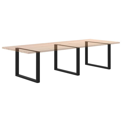 vidaXL Coffee Table Leg | Set of 2 | Black | Powder-coated steel | Standard