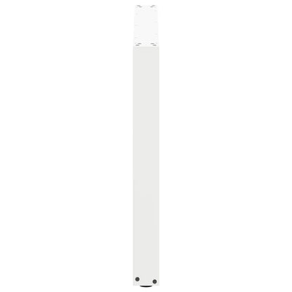 vidaXL Dining Table Legs U-Shaped 3 pcs White 100x(72-73) cm Steel