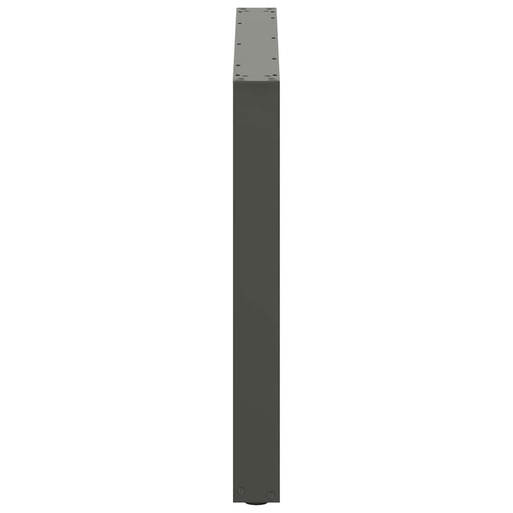 vidaXL Dining Table Legs U-Shaped 3 pcs Anthracite 100x(72-73) cm Steel