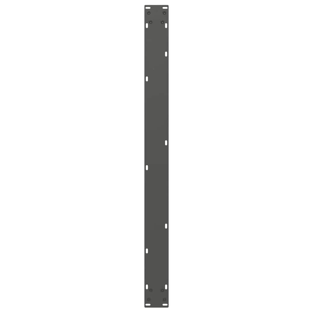 vidaXL Dining Table Legs U-Shaped 3 pcs Anthracite 100x(72-73) cm Steel