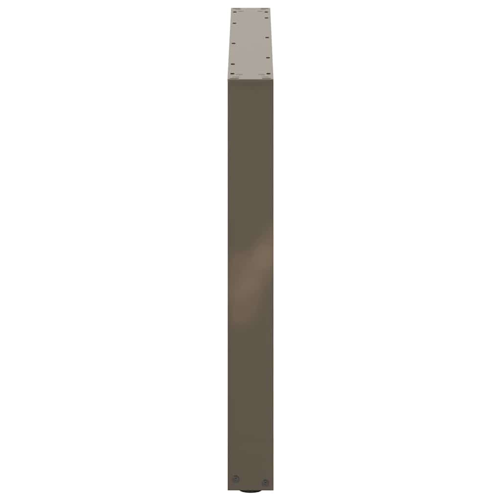 vidaXL Dining Table Legs U-Shaped 3 pcs Natural Steel 100x(72-73) cm Steel