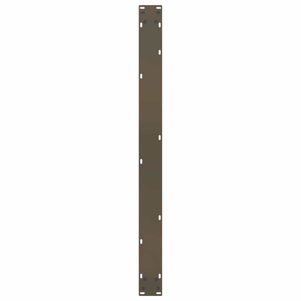 vidaXL Dining Table Legs U-Shaped 3 pcs Natural Steel 100x(72-73) cm Steel