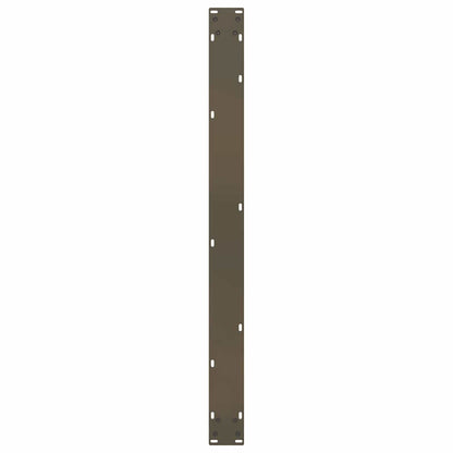 vidaXL Dining Table Legs U-Shaped 3 pcs Natural Steel 100x(72-73) cm Steel