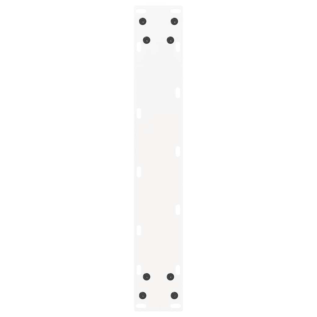 vidaXL Bar Table Legs U-Shaped 2 pcs White 40x(90-91) cm Steel