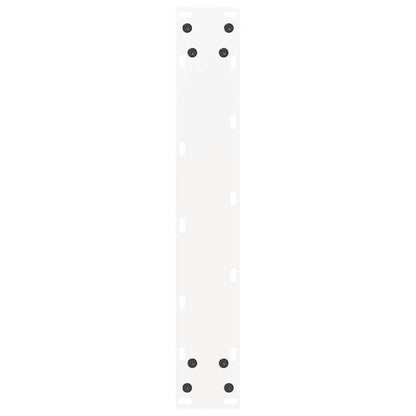 vidaXL Bar Table Legs U-Shaped 2 pcs White 40x(90-91) cm Steel