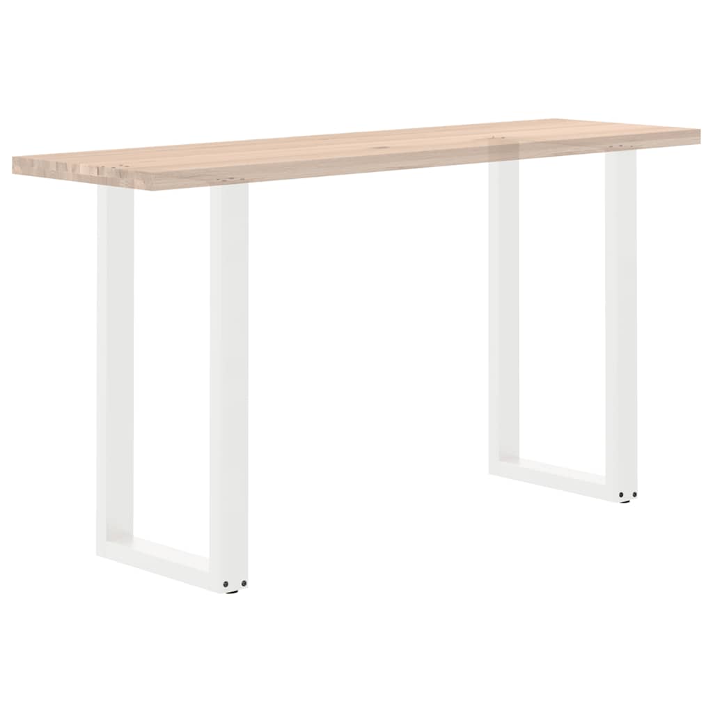 vidaXL Bar Table Legs U-Shaped 2 pcs White 40x(90-91) cm Steel