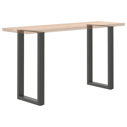 vidaXL Bar Table Legs U-Shaped 2 pcs Anthracite 40x(90-91) cm Steel