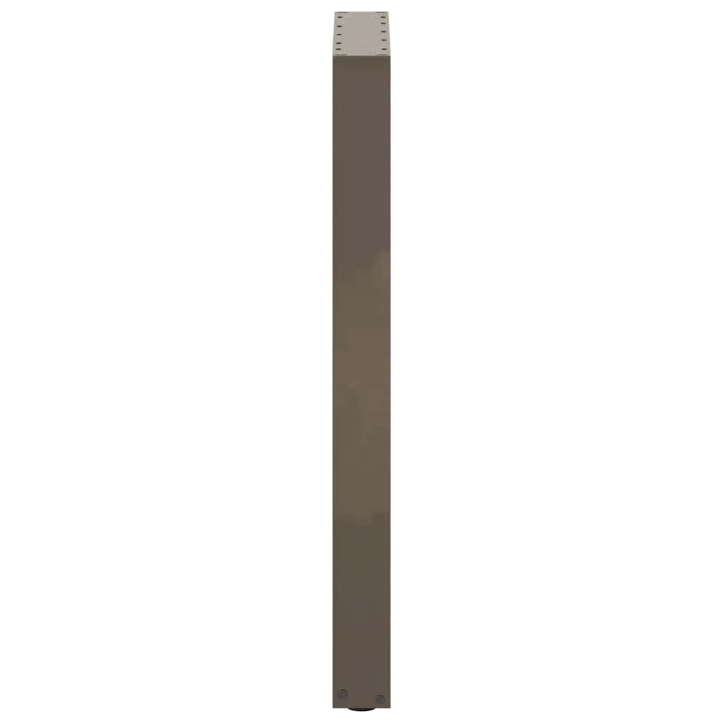 vidaXL Bar Table Legs U-Shaped 2 pcs Natural Steel 40x(90-91) cm Steel